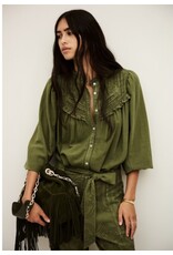 BA&SH BLOUSE GILDA KAKI