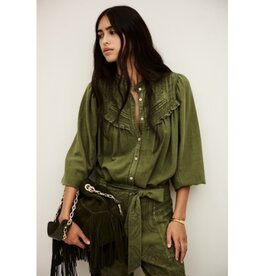 BA&SH BLOUSE GILDA KAKI