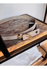 ARMANI EXCHANGE A/X XW002848 WOMAN LEATHER TONGUE BELT SAND
