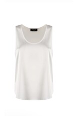 NENETTE 41BB-FRISBEE TOP SPALLA LARGA TESSUTO RASETTO POLY