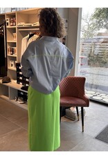 LALOTTI LAURE BIS BLOUSE LIGHT BLUE-FLUO GREEN