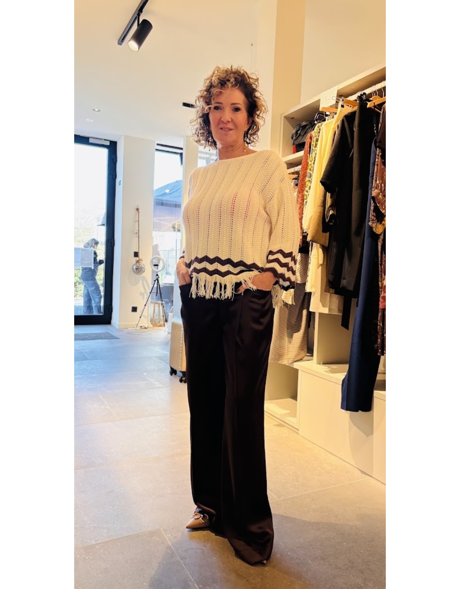 ACTITUDE TWIN SET 261AP3061 MAGLIA BIC MILK