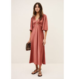 BA&SH ROBE CHARLOTTE BLUSH