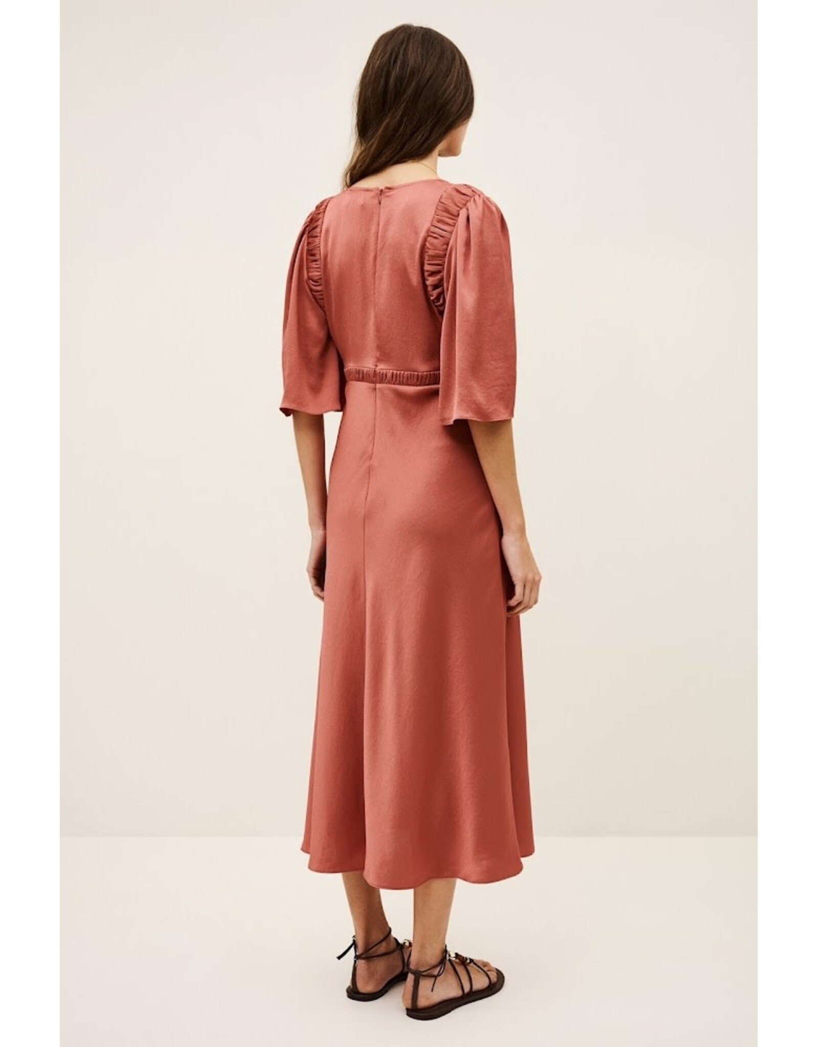 BA&SH ROBE CHARLOTTE BLUSH