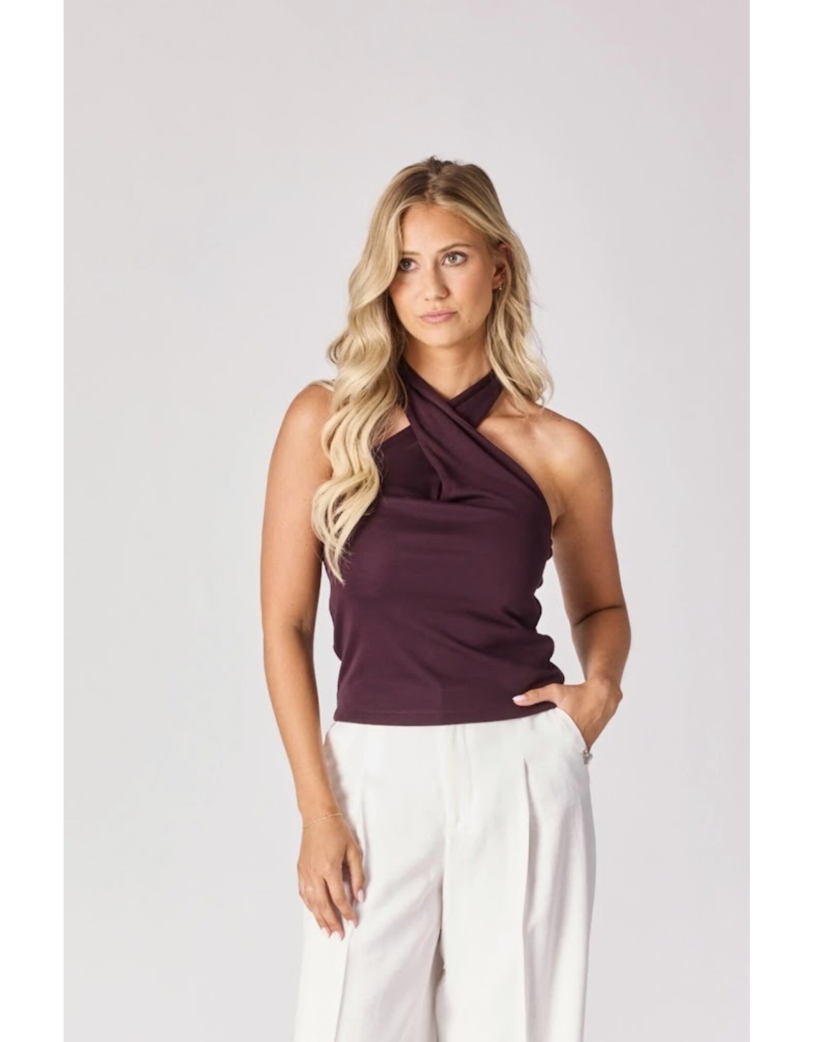 LALOTTI ANA TOP BURGUNDY