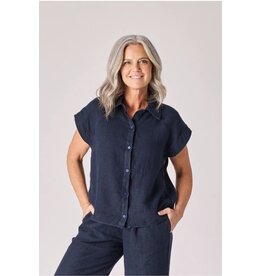 LALOTTI GLORIA BLOUSE NAVY