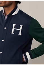 Hackett HM581281 HERITAGE VARSITY NAVY /GREEN VEST