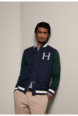 Hackett HM581281 HERITAGE VARSITY NAVY /GREEN VEST