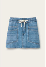 BA&SH JUPE MARTINA LIGHT USED BLUE