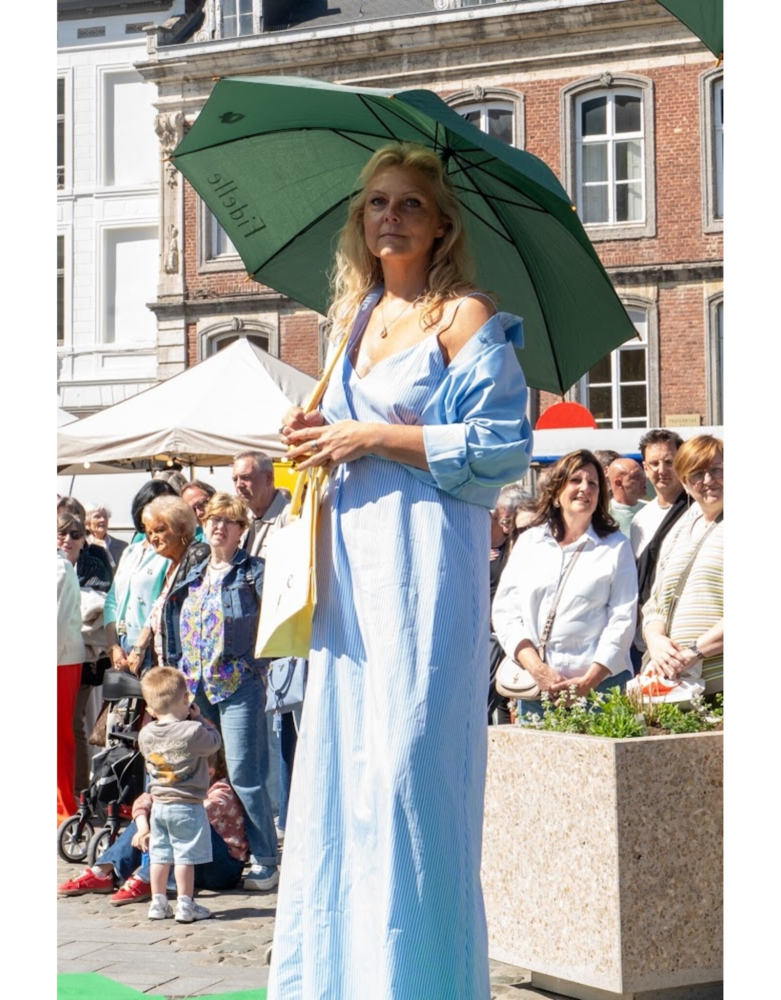 JUST EVE DRESS LUCIA BLUE MIST