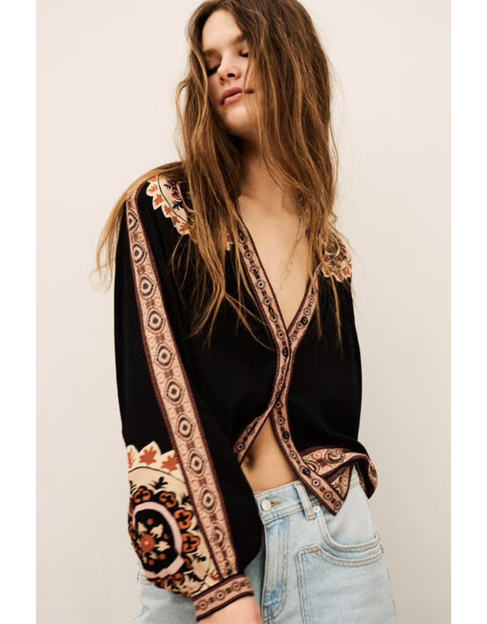 BA&SH CHEMISE VALDA CARBONE