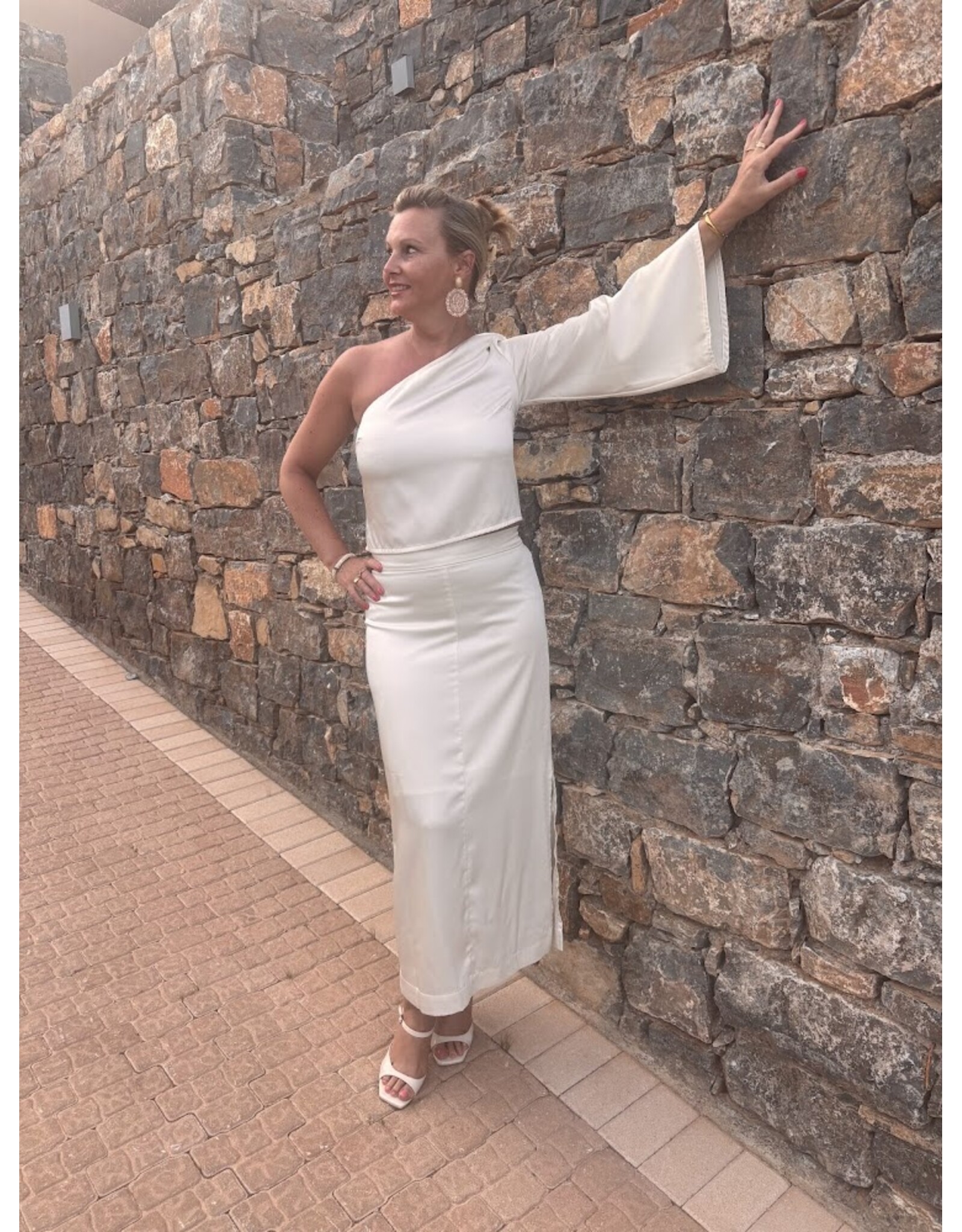 JUST EVE SKIRT SYDNEY ECRU