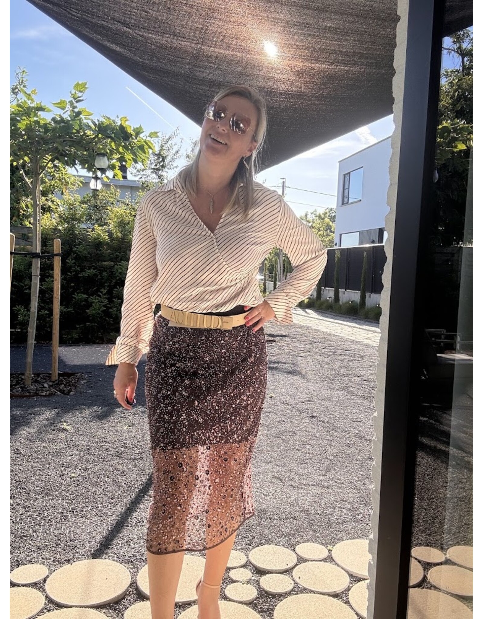 NENETTE 40BB-FABRIZIA BLUSA CONFEZIONE MANICA LUNGA AVORIO
