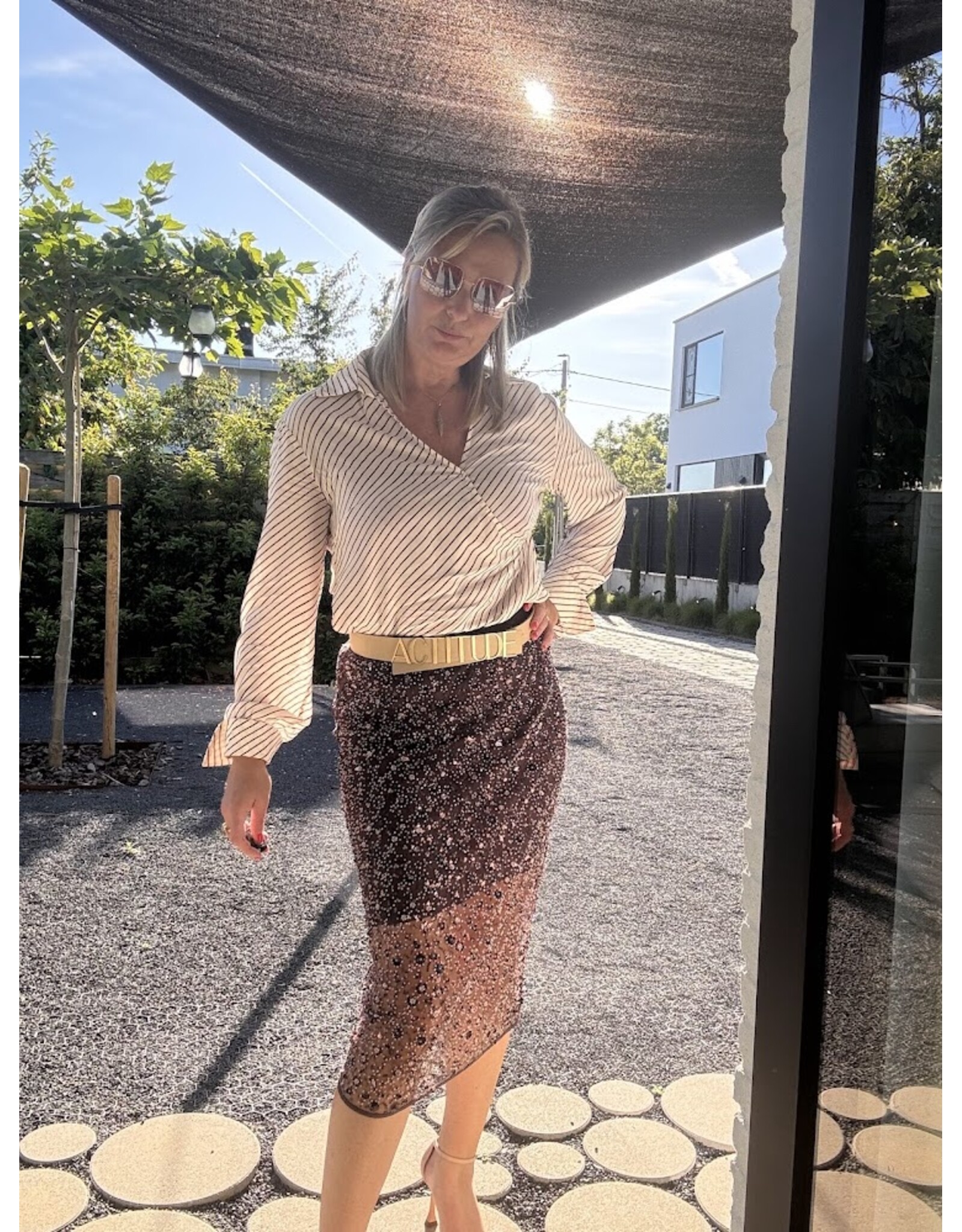NENETTE 40BB-FABRIZIA BLUSA CONFEZIONE MANICA LUNGA AVORIO