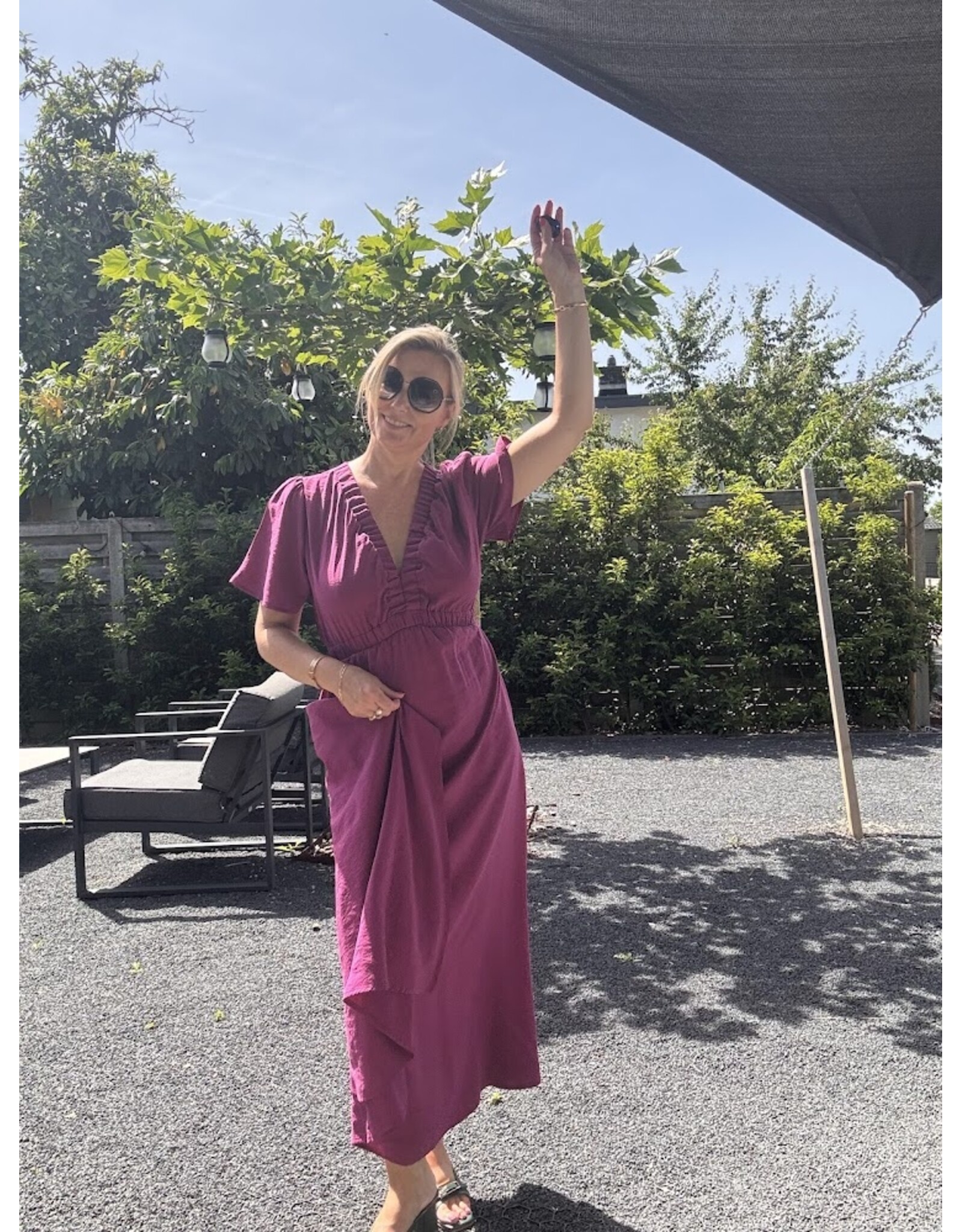 LALOTTI CLEMENCE DRESS PLUME