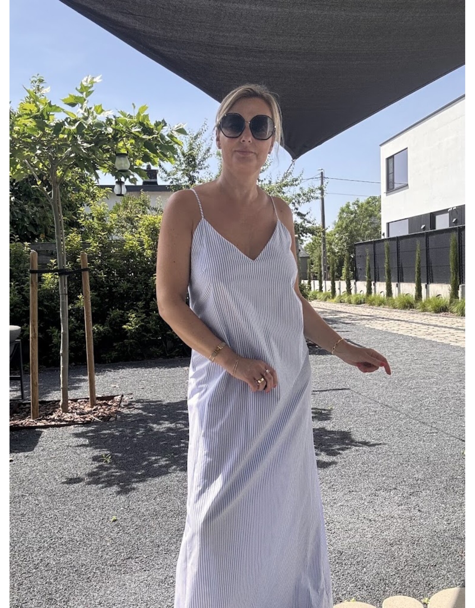 JUST EVE DRESS LUCIA BLUE MIST
