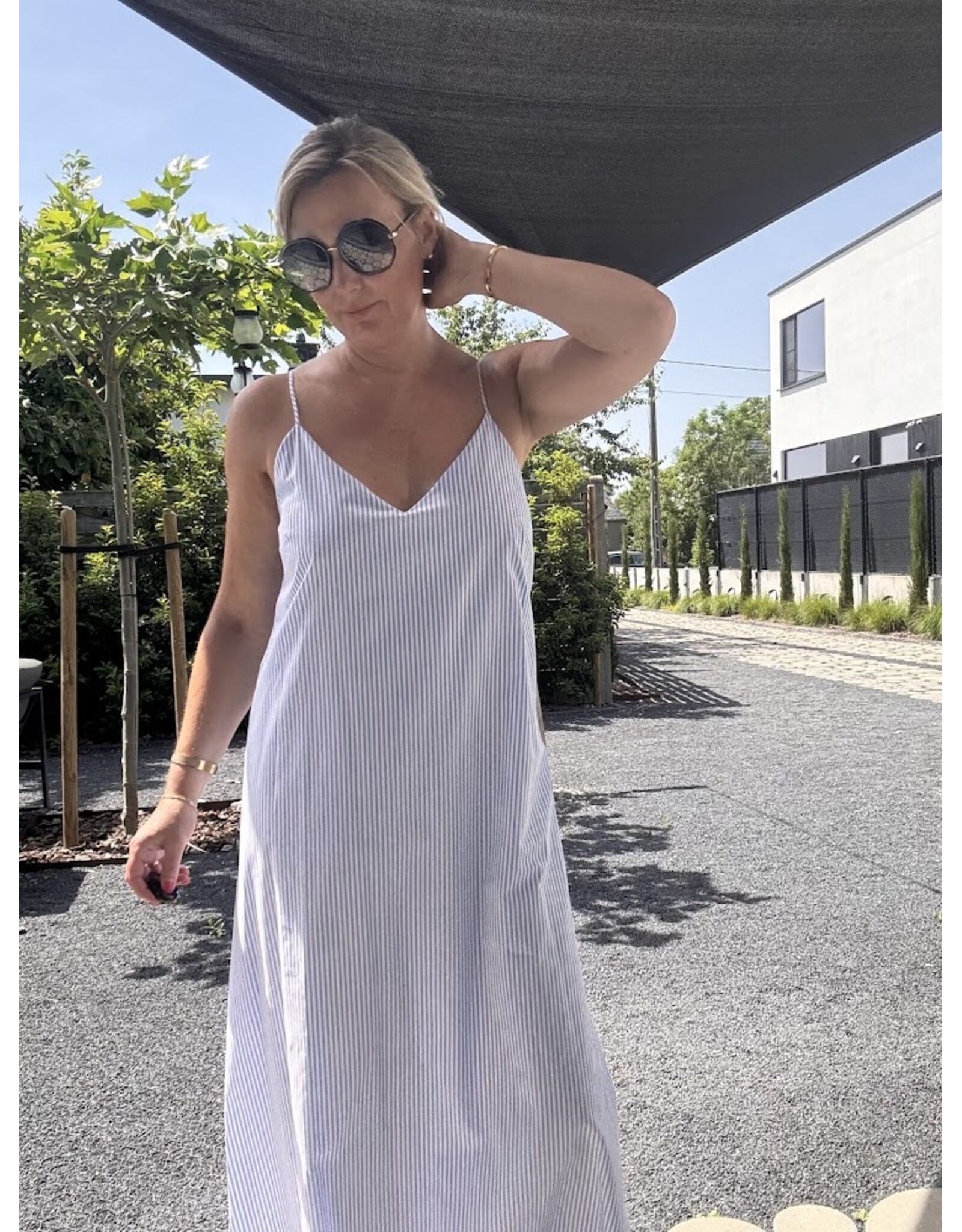 JUST EVE DRESS LUCIA BLUE MIST