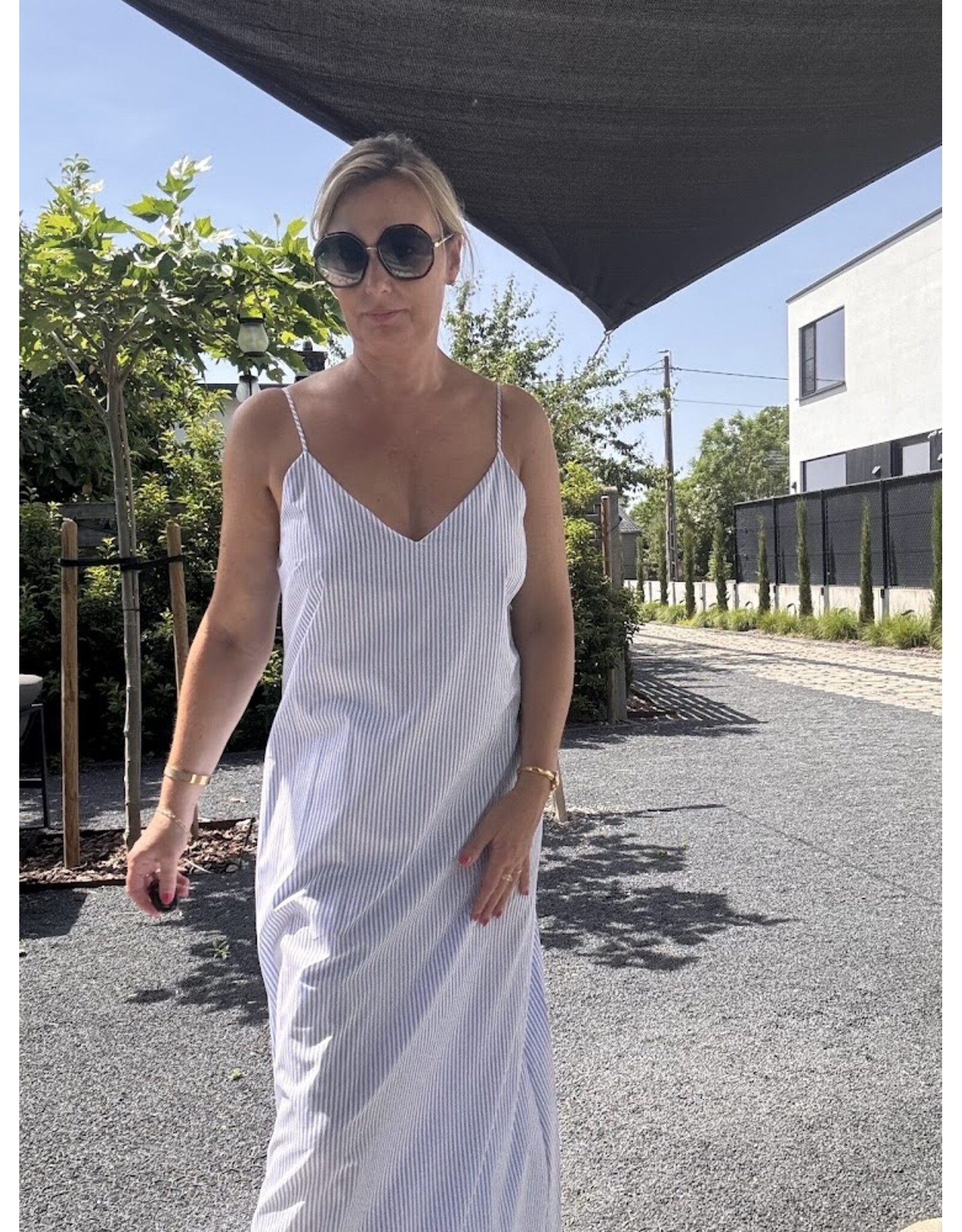 JUST EVE DRESS LUCIA BLUE MIST