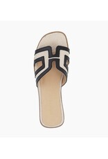 Babouche ELLY BLACK BEIGE