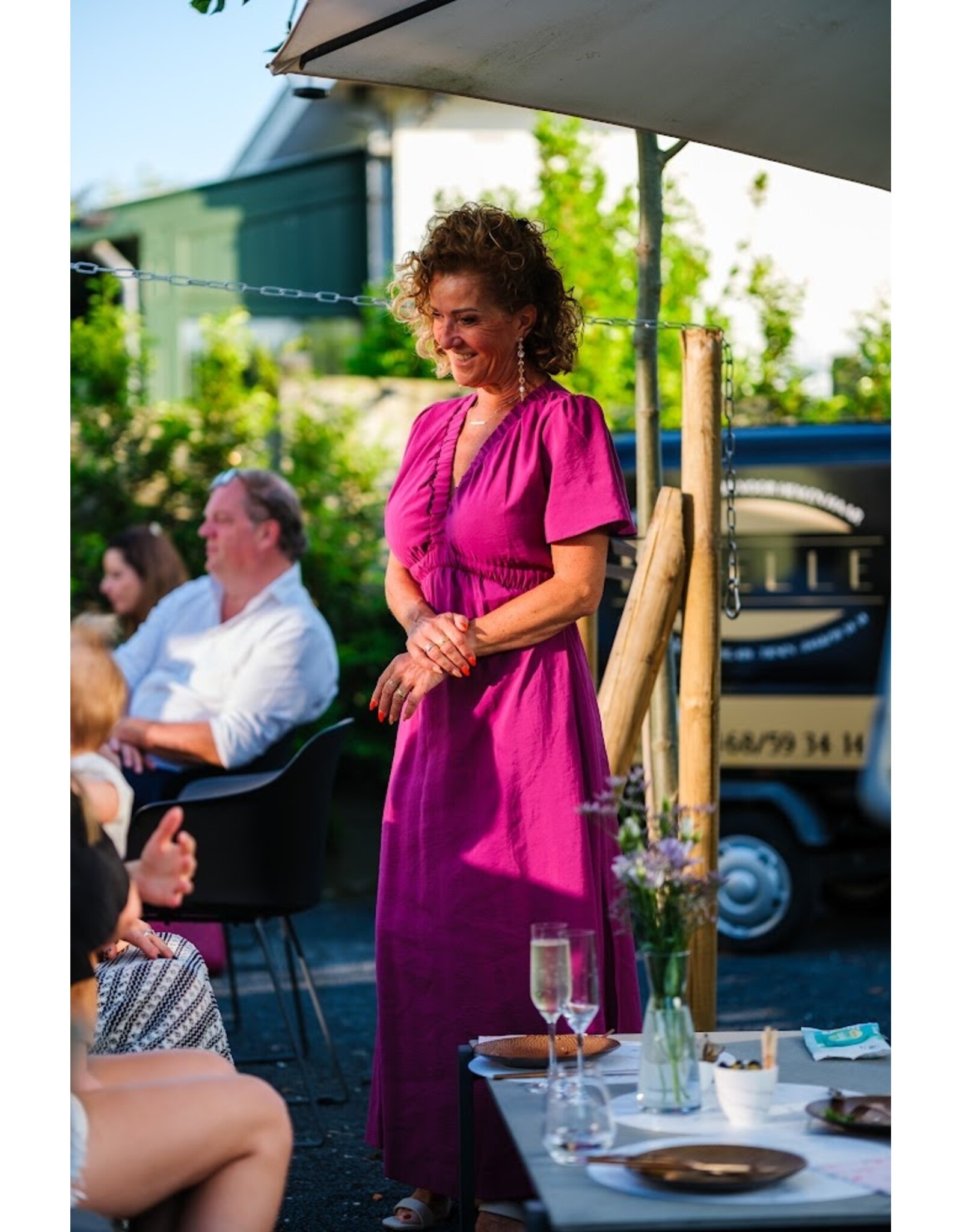 LALOTTI CLEMENCE DRESS PLUME