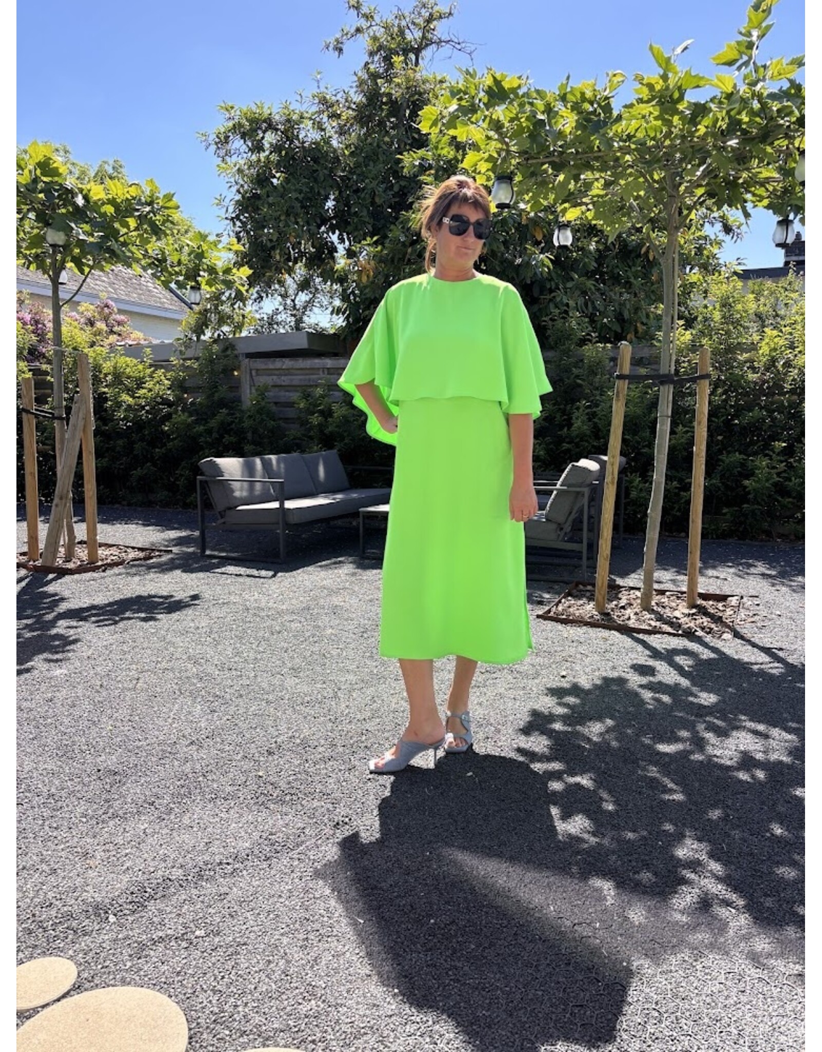 LALOTTI CAMILLA DRESS NEON GREEN