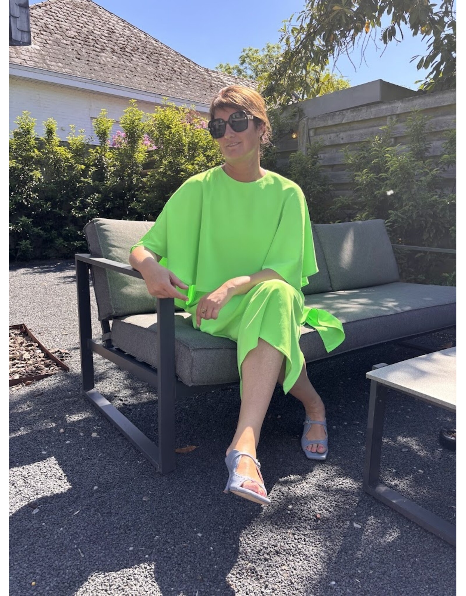 LALOTTI CAMILLA DRESS NEON GREEN
