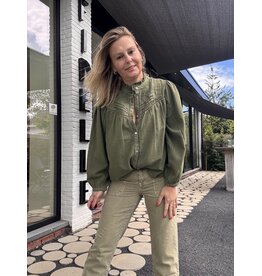BA&SH BLOUSE GILDA KAKI