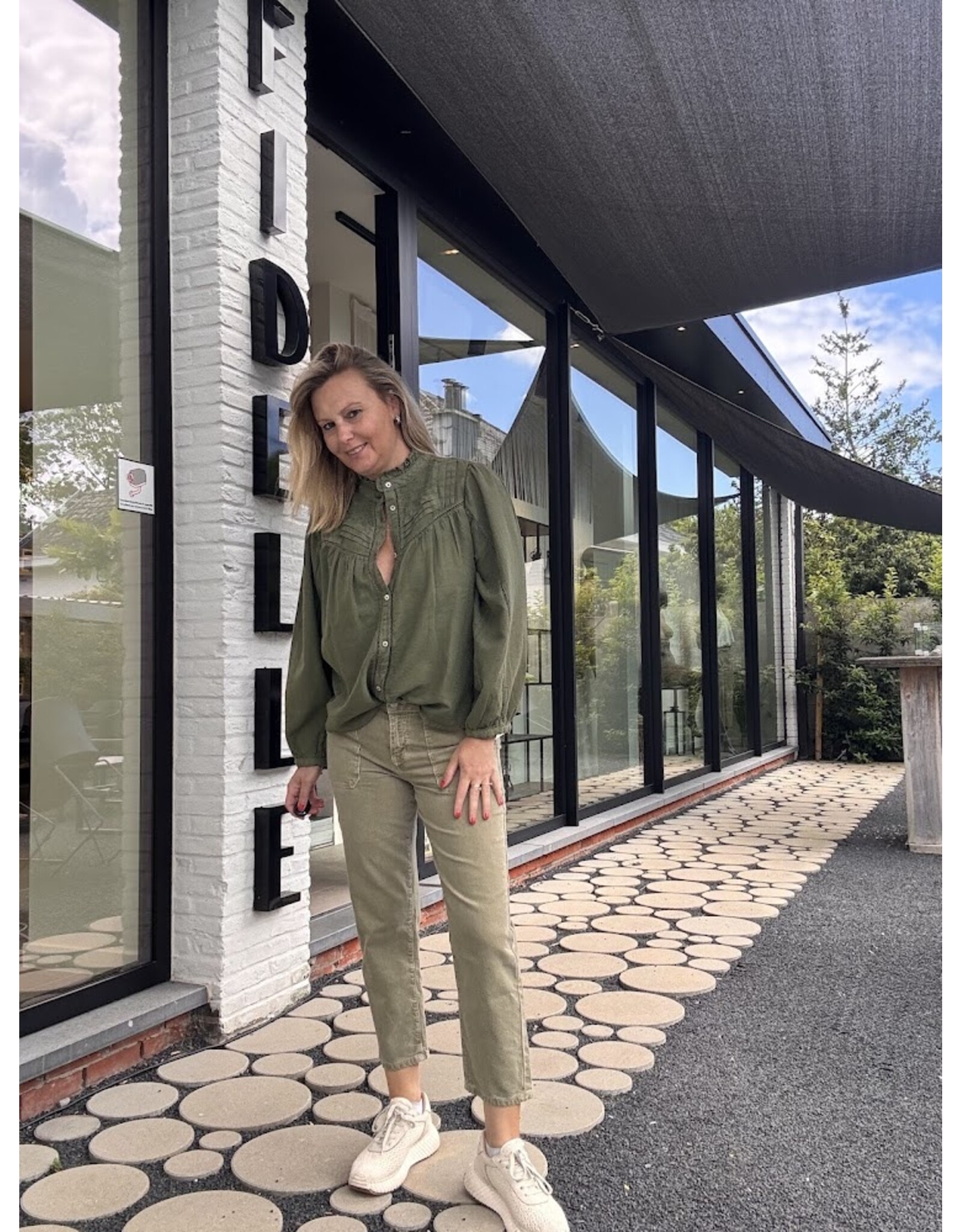 BA&SH BLOUSE GILDA KAKI