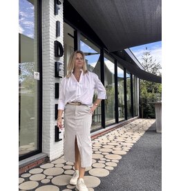 LALOTTI SIS SKIRT TAUPE STRIPE