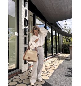 ARMANI EXCHANGE A/X XW002603 WOMAN SHOPPING BAG NATURAL SALINE CLAY