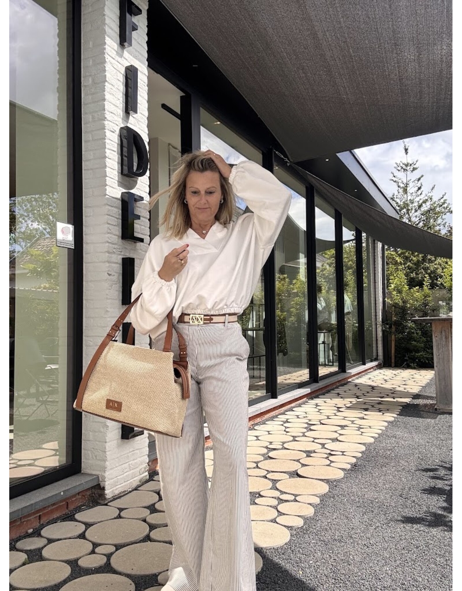 LALOTTI LENNY PANTS TAUPE STRIPE