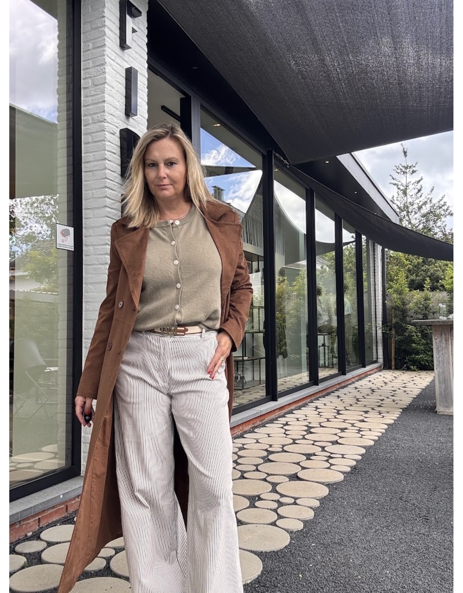 ACTITUDE TWIN SET 261AP2330 TRENCH CHOCOLA