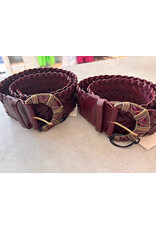 BA&SH CEINTURE BYRON BORDEAUX