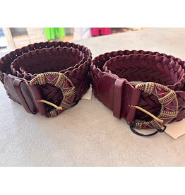 BA&SH CEINTURE BYRON BORDEAUX