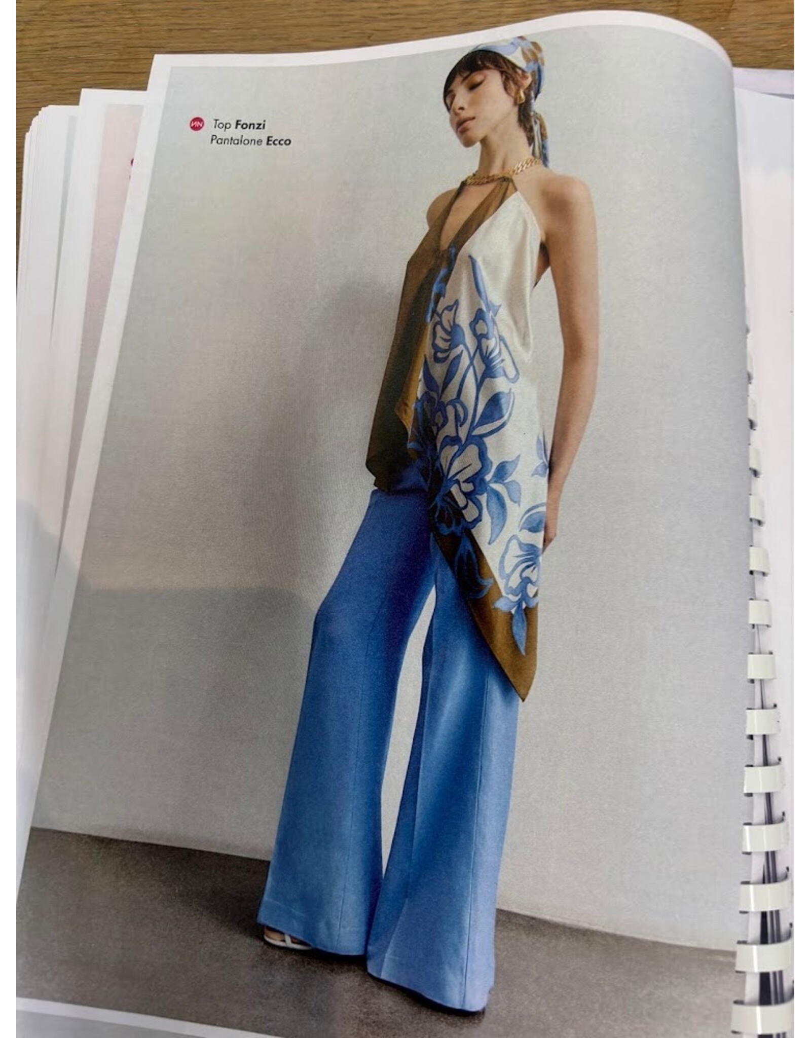 NENETTE 41BB-ECCO PANTALONI CONFEZIONE ZAMPA PERVINCA
