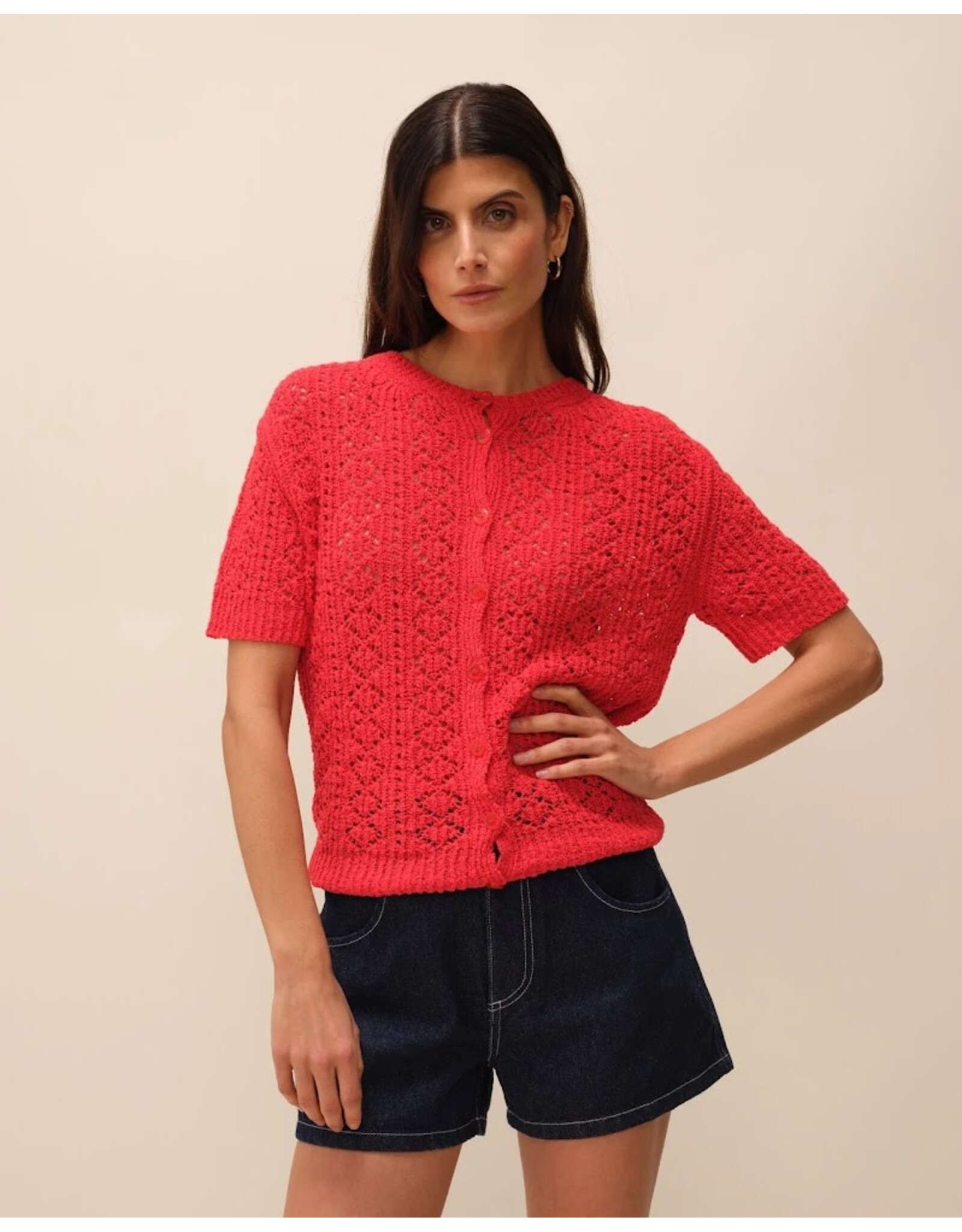 NITAH GILET MIA RED