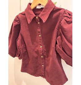 JANICE LARS BURGUNDY HEMD