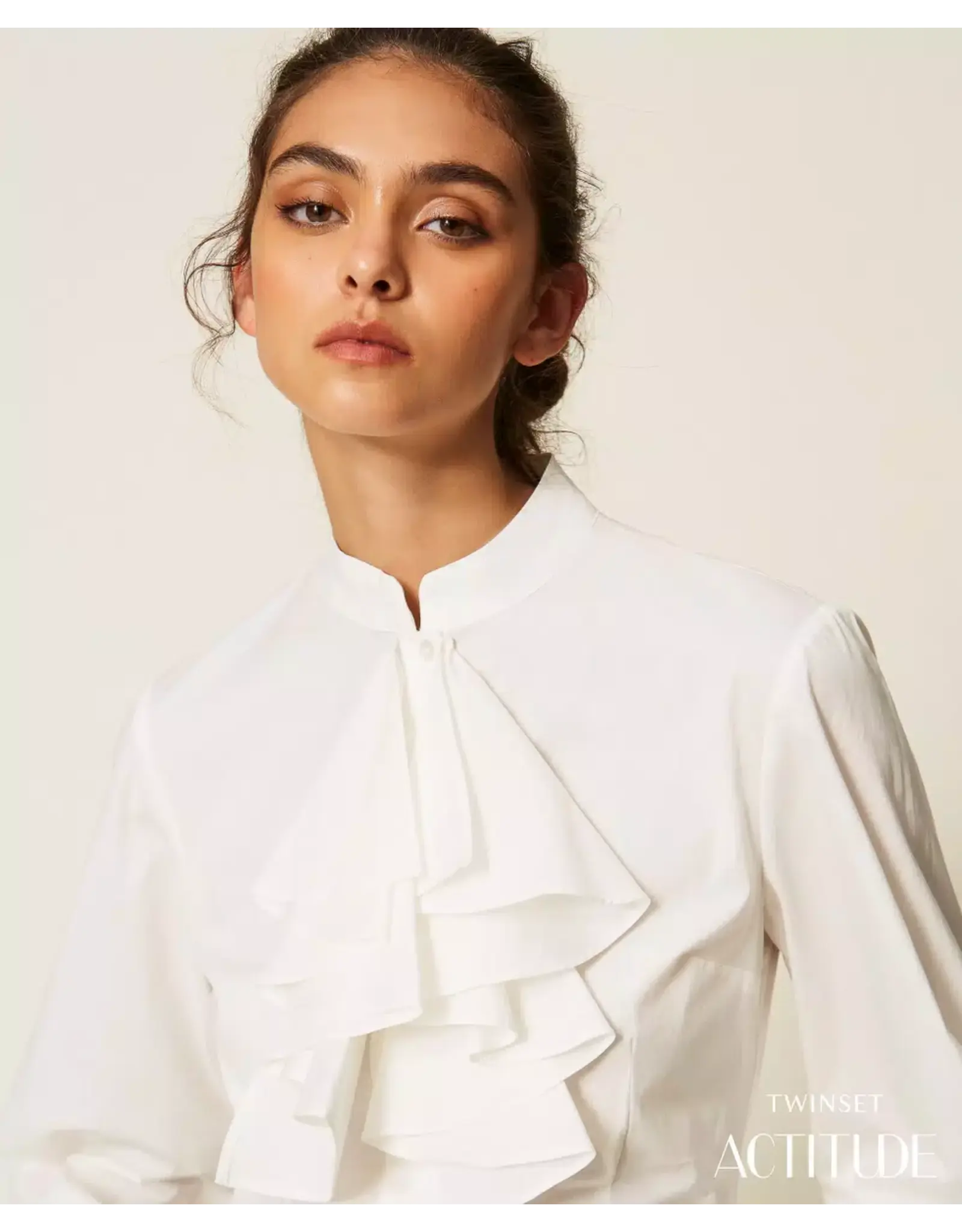ACTITUDE TWIN SET 262AP2410 CAMICIA OFF WHITE