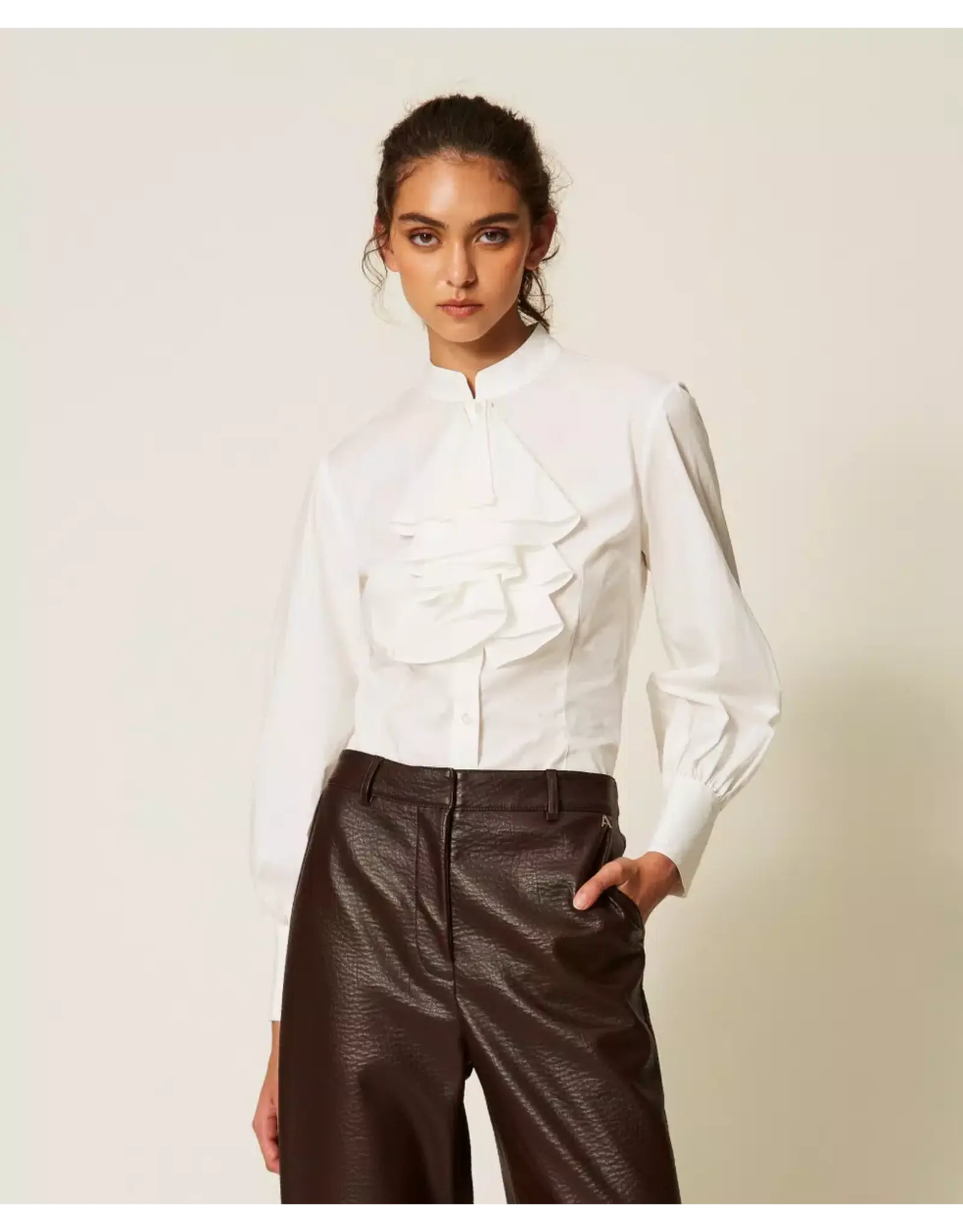 ACTITUDE TWIN SET 262AP2410 CAMICIA OFF WHITE