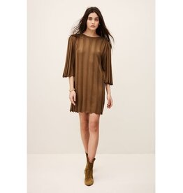 BA&SH ROBE SELINE CHAMOIS
