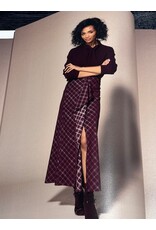 LALOTTI AMIRA SKIRT PLUME CHECKS