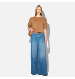 JANICE DAMES TRUI RONDE HALS POFMOUW GEBRUSHED MERINO WOL PEYTON CAMEL