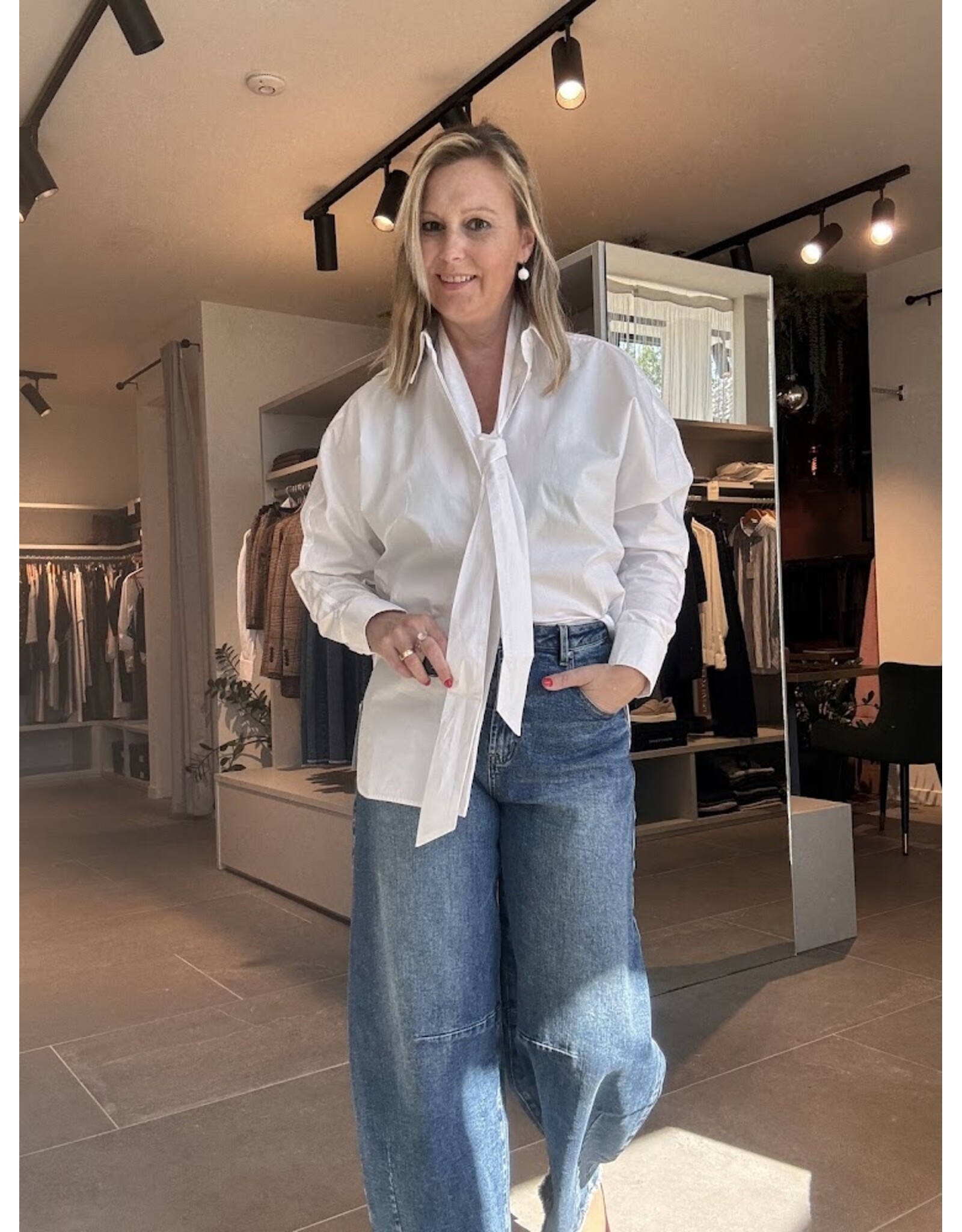 JANICE GLYN OFF WHITE HEMD +DAS