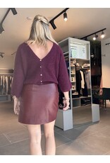 BA&SH CARDIGAN ISAAC BORDEAUX