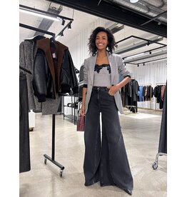 ACTITUDE TWIN SET 262AP2012 WIDE LEG FIT DENIM NERO