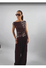 AMANDINE OFFICIAL TW26CHLOE01 TOP BORDEAUX