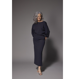 LALOTTI ELEONOR LONG DRESS NAVY