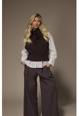 LALOTTI TINI TRIANGLE SCARF DARK BROWN