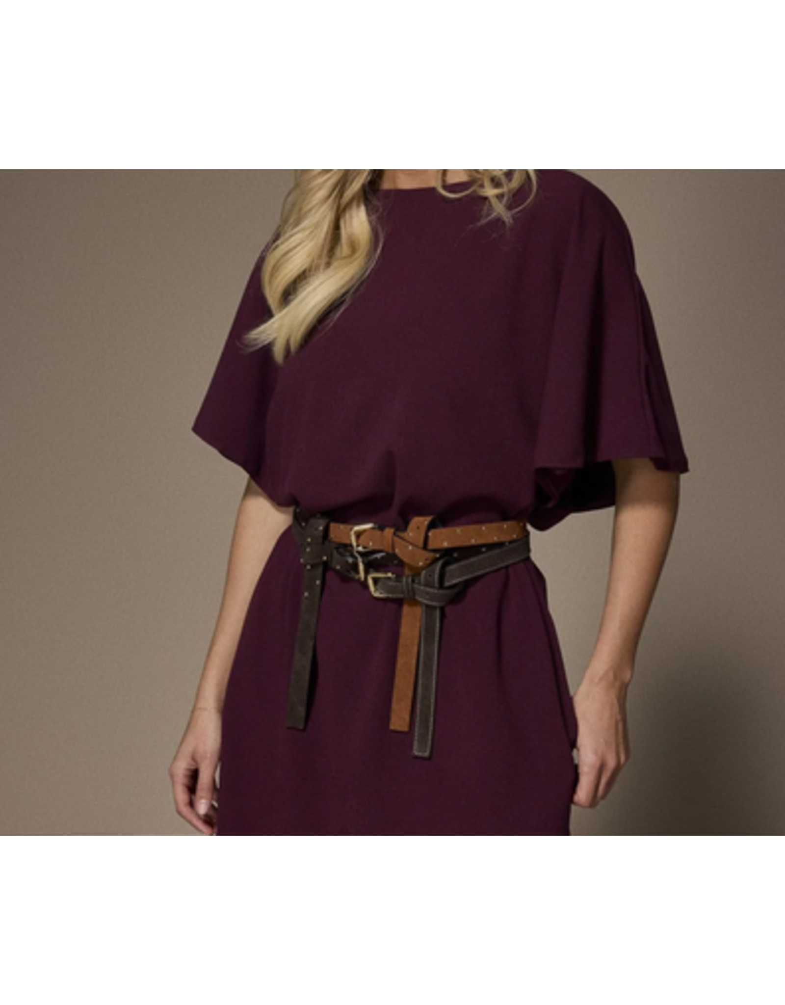LALOTTI RUTH SUEDE BELT STUDS