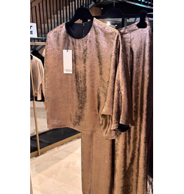 JUST EVE BLOUSE ANY INDY DARK BROWN